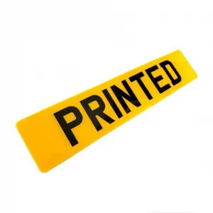 Standard Printed Number Plates