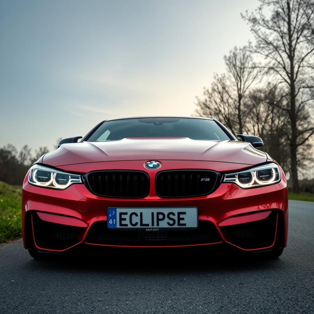 BMW car with custom license plate by Eclipse Number Plates.